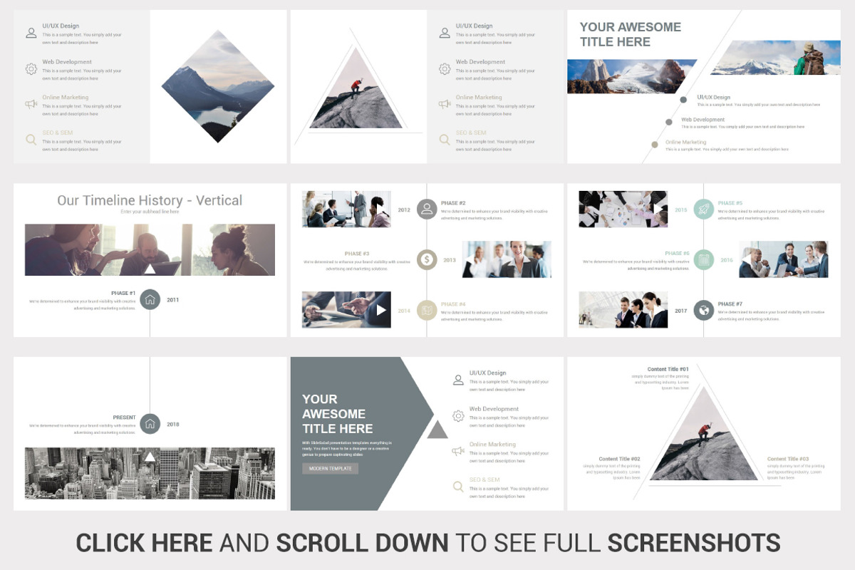 Modern PowerPoint Template, a Presentation Template by SlideSalad