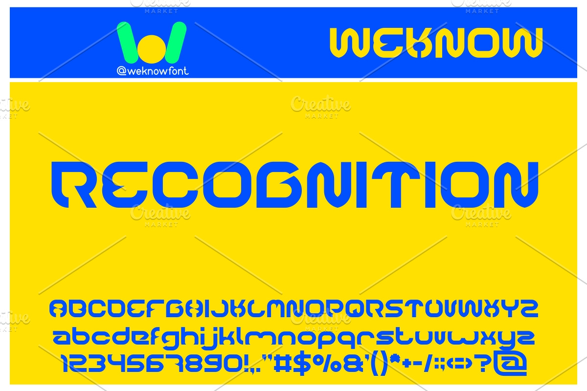 recognition font