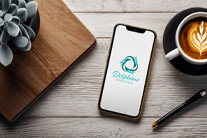 Unique and Elegant Dolphin Logo, a Branding & Logo Template by TemplatePlus.net