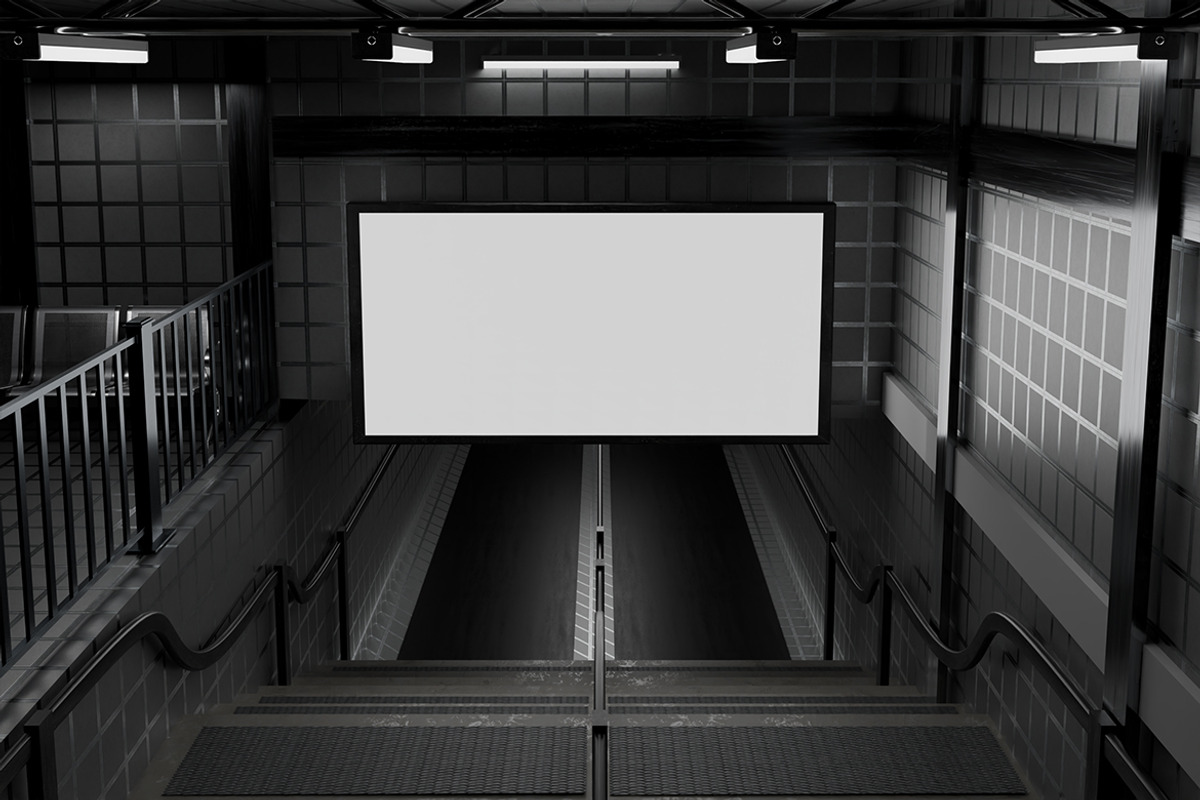 Subway Billboard Mockup, a Mockup by Mockupnine (Photo 2 of 7)