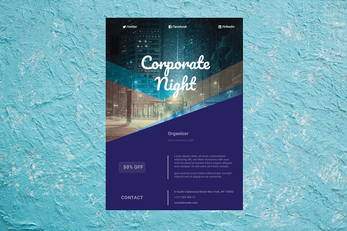 Organizer Event Flyer, a Flyer Template by PenciGraphics (Photo 2 of 2)