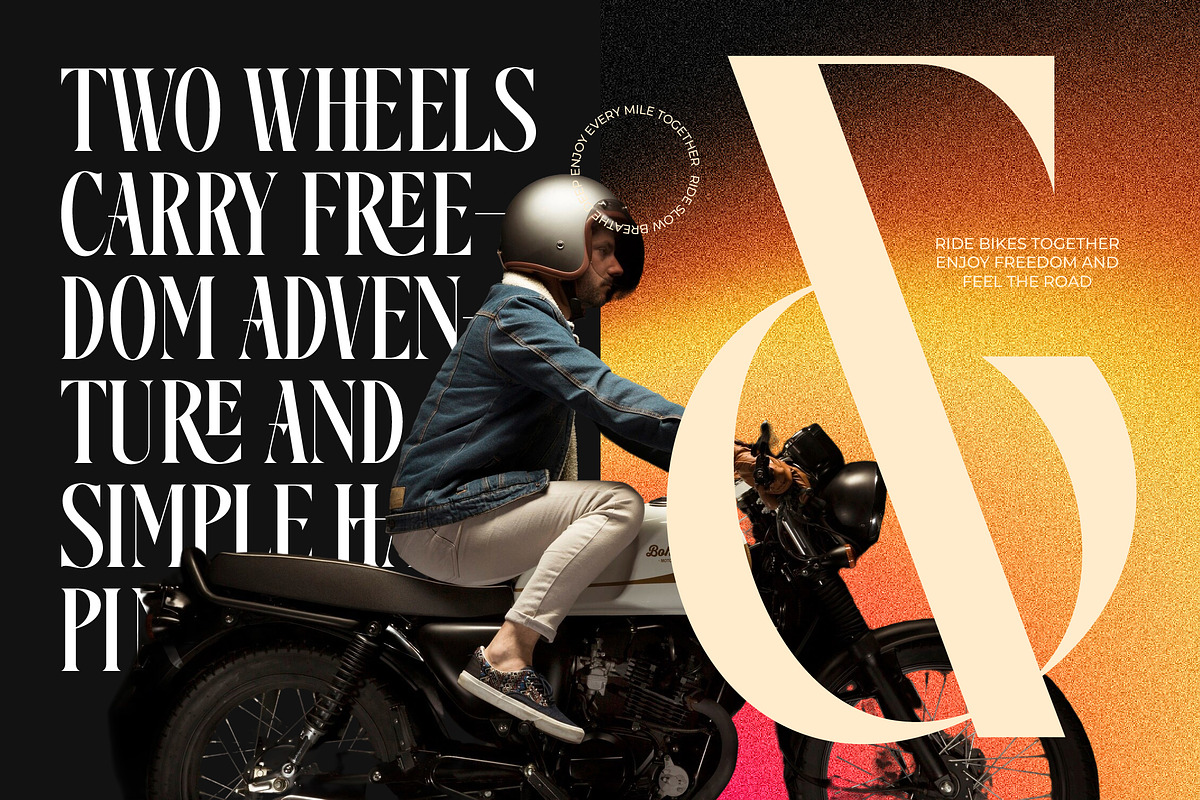 Disriete Modern Serif Display, a Serif Font by AmorfaType (Photo 9 of 11)