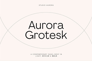 Aurora Grotesk Sans Serif Font