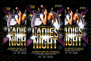 Ladies Night Flyer Template, a Flyer Template by AyumaDesign (Thumbnail 1 of 3)