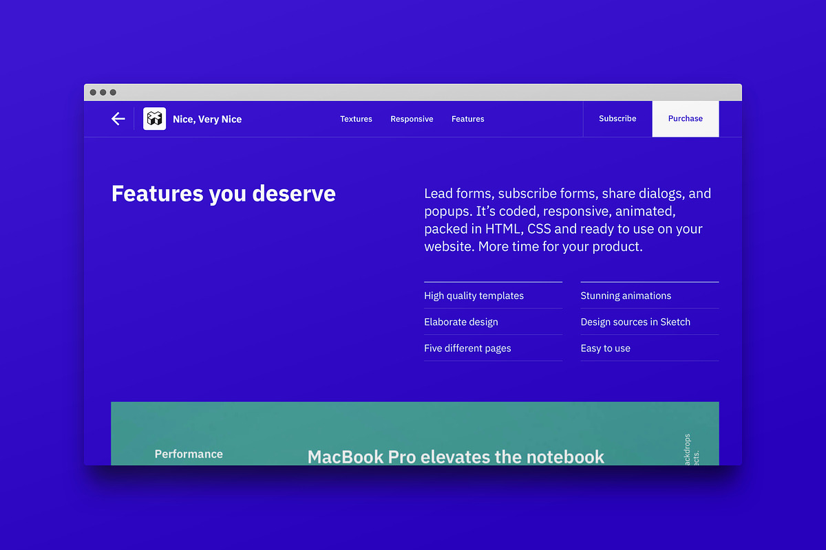 Marketplace Website Template, a Websites & App Template by Nice, Very Nice (Photo 4 of 6)