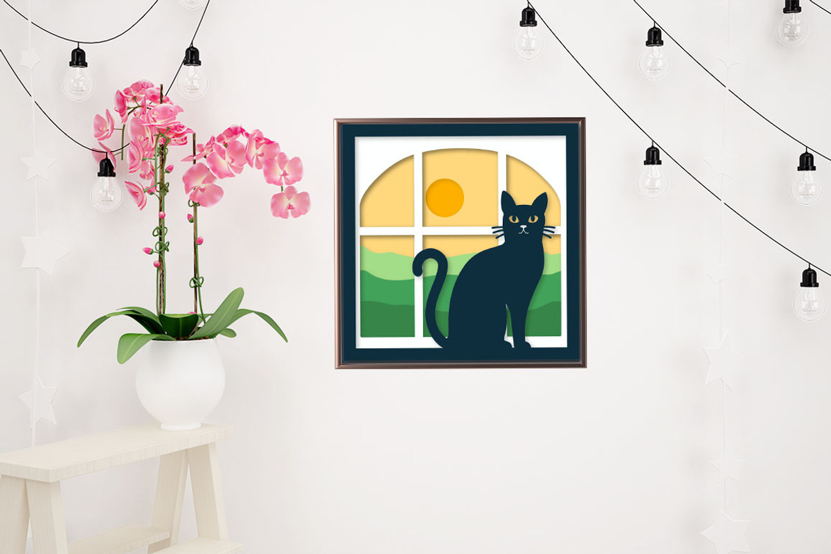 Cat Perfect for making shadow box, an Animal 3D Model by Luba Vega (Photo 3 of 3)