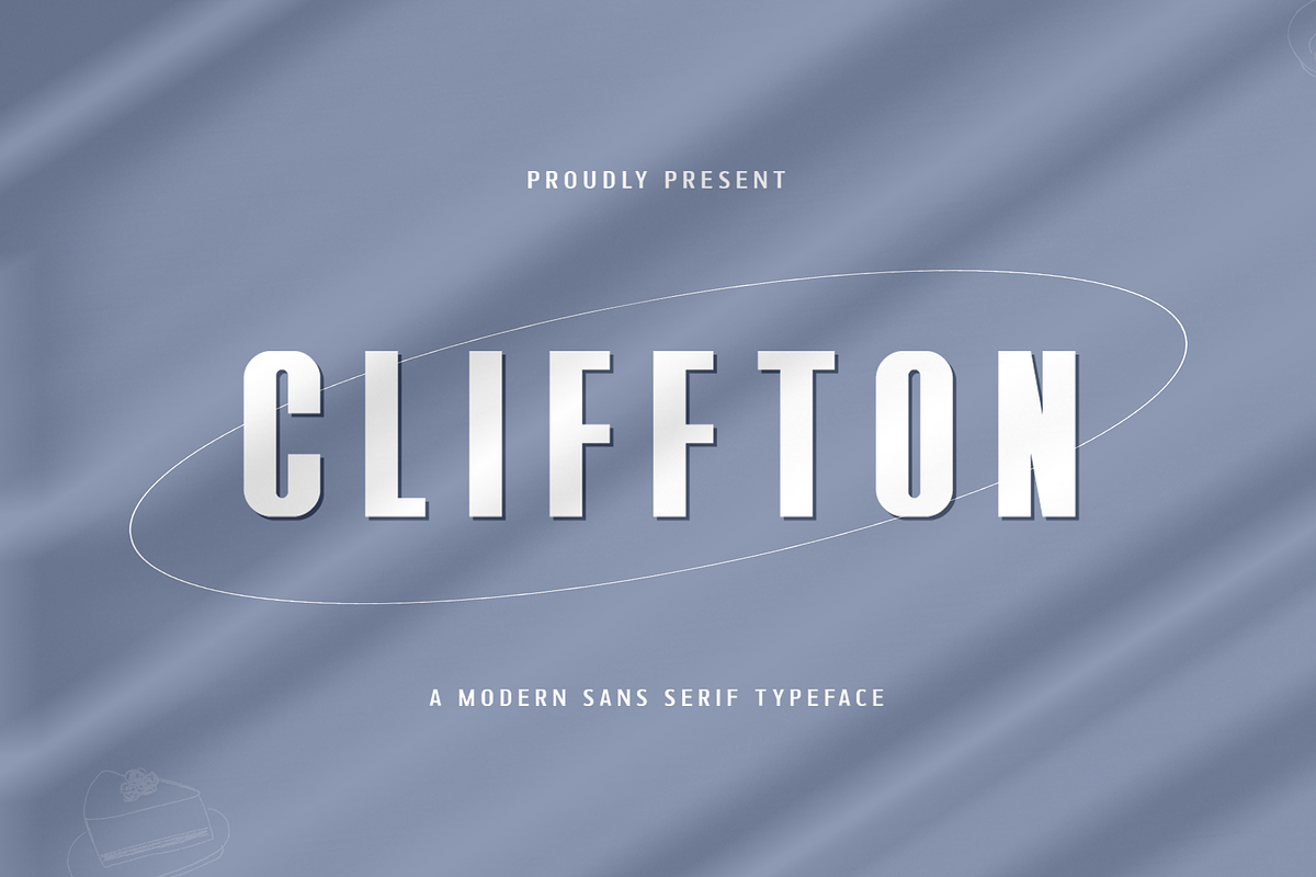 Cliffton-Modern Sans Serif Typeface, a Sans Serif Font by overlaytemplates (Photo 1 of 5)