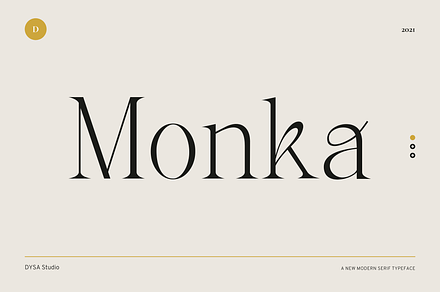 Monka, a Serif Font by DYSA Studio