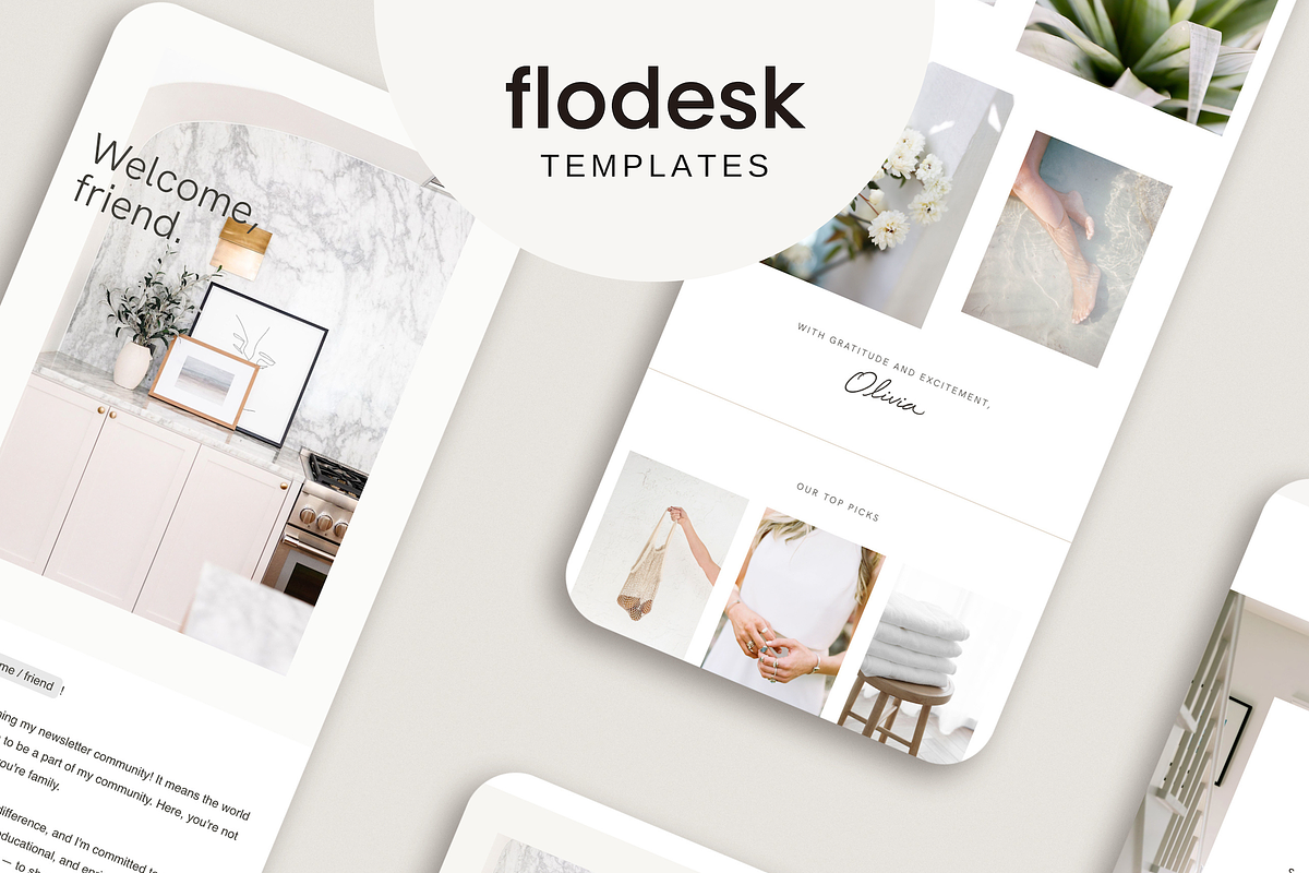 Flodesk Newsletter Templates, a Templates & Theme by Coastal Template Co. (Photo 1 of 3)