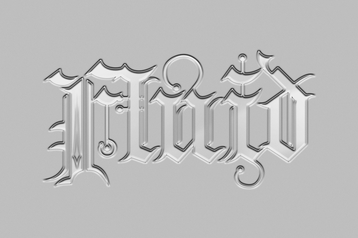 Y2K Embossed 3D Text Effect, a Layer Style Add-On by Vermeulen Design Studio (Photo 6 of 7)
