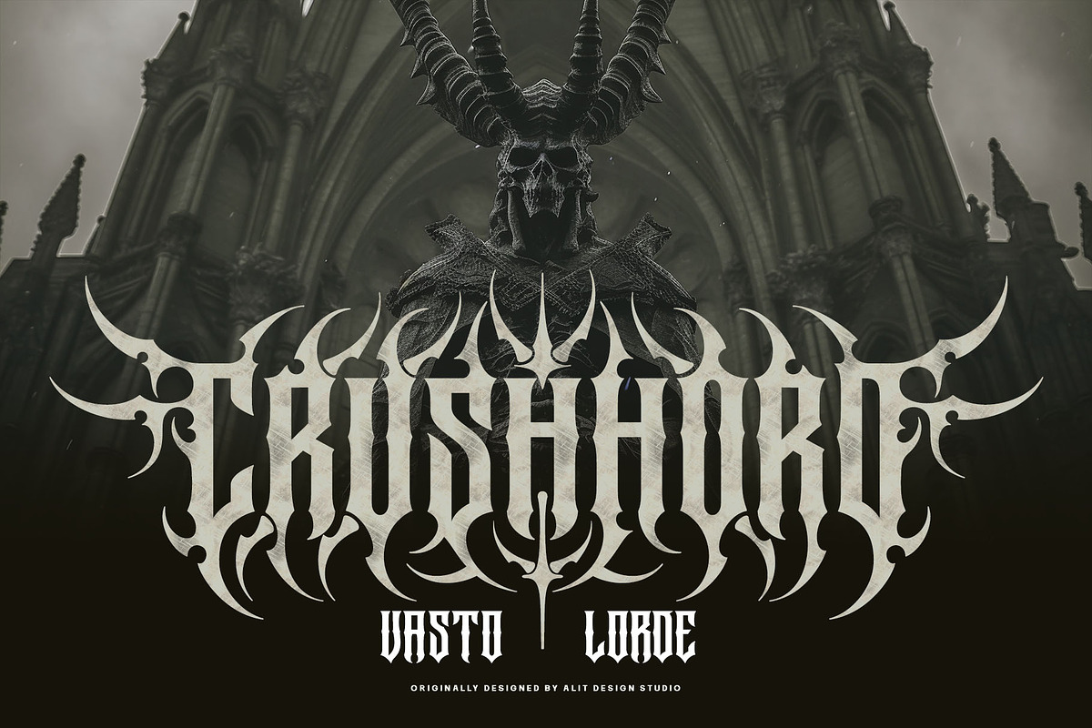 Megasord Typeface, a Blackletter Font by alit design (Photo 7 of 20)