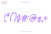BALLUM. OTF 3D script color font., a Symbol Font by Luxfont (Thumbnail 5 of 14)