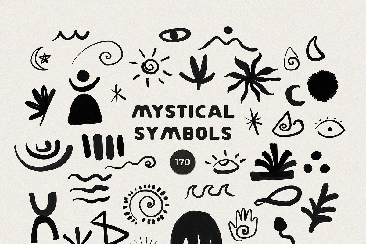 Mystical Symbols — Hand-Drawn Icons, a Decorative Illustration by Lana Elanor (Photo 6 of 9)