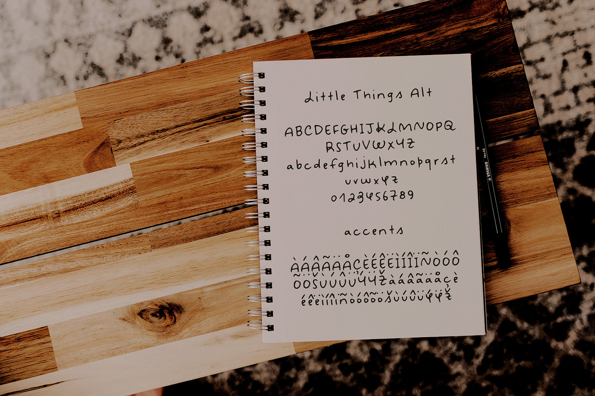 Little Things handwritten font, a Sans Serif Font by Ana's Fonts (Photo 5 of 8)