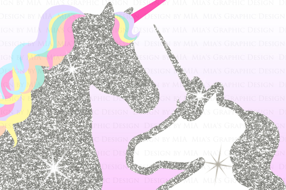 Magical Unicorns, Einhorn, Silver, an Illustration by Mia's Graphic Design (Photo 7 of 10)
