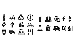 Recycling symbols and icons, an Illustration by ZinetroN