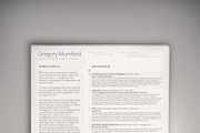 The Professional 2 (PSD + WORD DOC), a Resume Template by Valeur Design (Thumbnail 1 of 3)