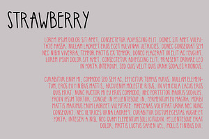 Strawberry Handwritten Sans Serif