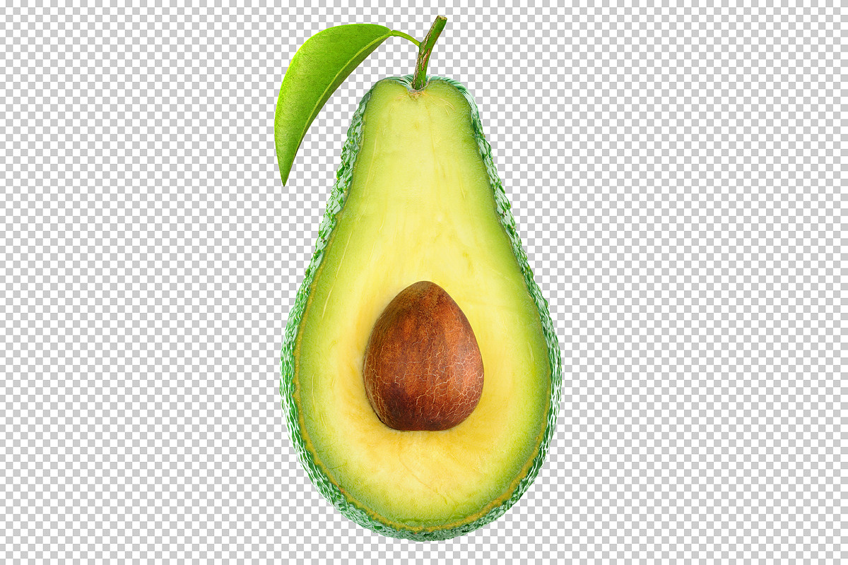 Half of avocado with seed preview 3