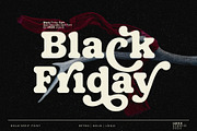 Black Friday - Bold Serif Font, a Serif Font by HRDR (Thumbnail 1 of 11)