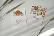 Thanksgiving Dinner watercolor set, an Illustration by Natalia Fedorova (Thumbnail 5 of 10)