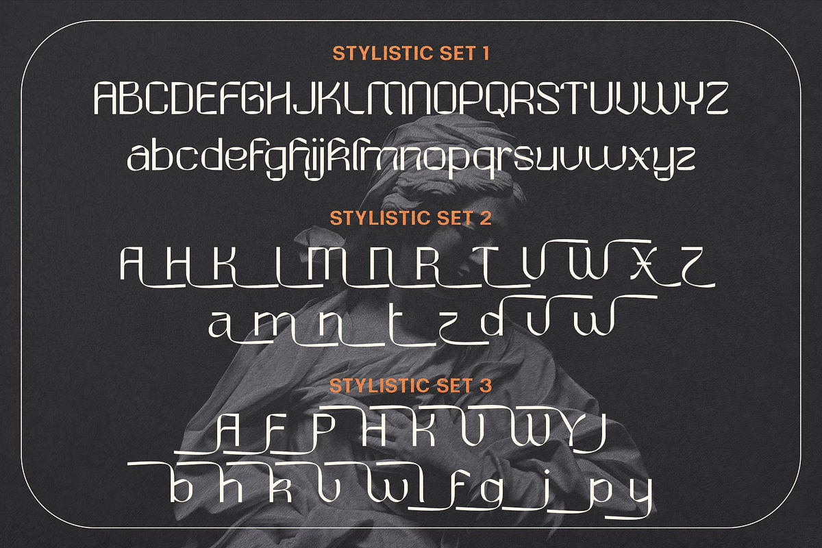 Round Saetan Typeface, a Blackletter Font by alit design (Photo 7 of 15)