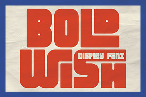 Bold Wish - Display Font