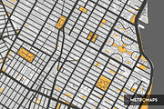 New York Map – Regular / Yellow, an Illustration by MetroMaps (Thumbnail 2 of 3)