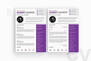 Purple Style Resume/CV