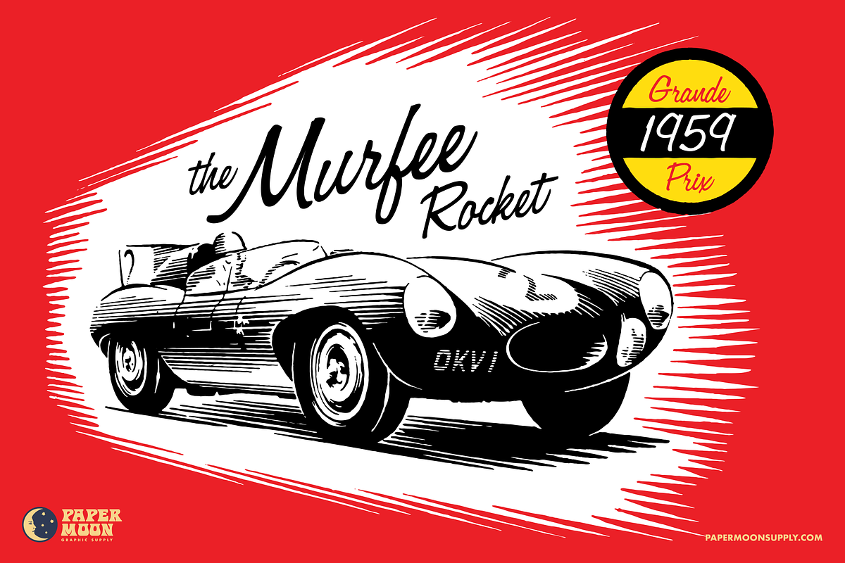 PM Murfee Mid-Century Script Font, a Script Font by Paper Moon Graphic Supply (Photo 8 of 10)