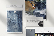 Galaxy Planets Watercolor Collection, an Education Illustration by Creativeqube Design (Thumbnail 5 of 9)