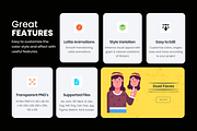 Animated Flat Girls Icons, a Duotone Icon by Prosymbols (Thumbnail 2 of 10)
