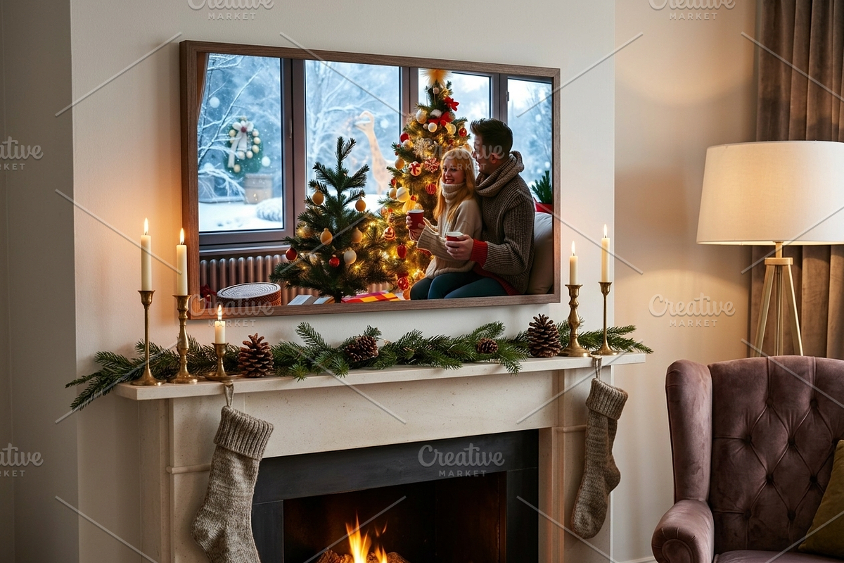 Cozy Christmas Couple | Stock Photo, a Holiday Photo by Aura Canyon HQ (Photo 2 of 5)