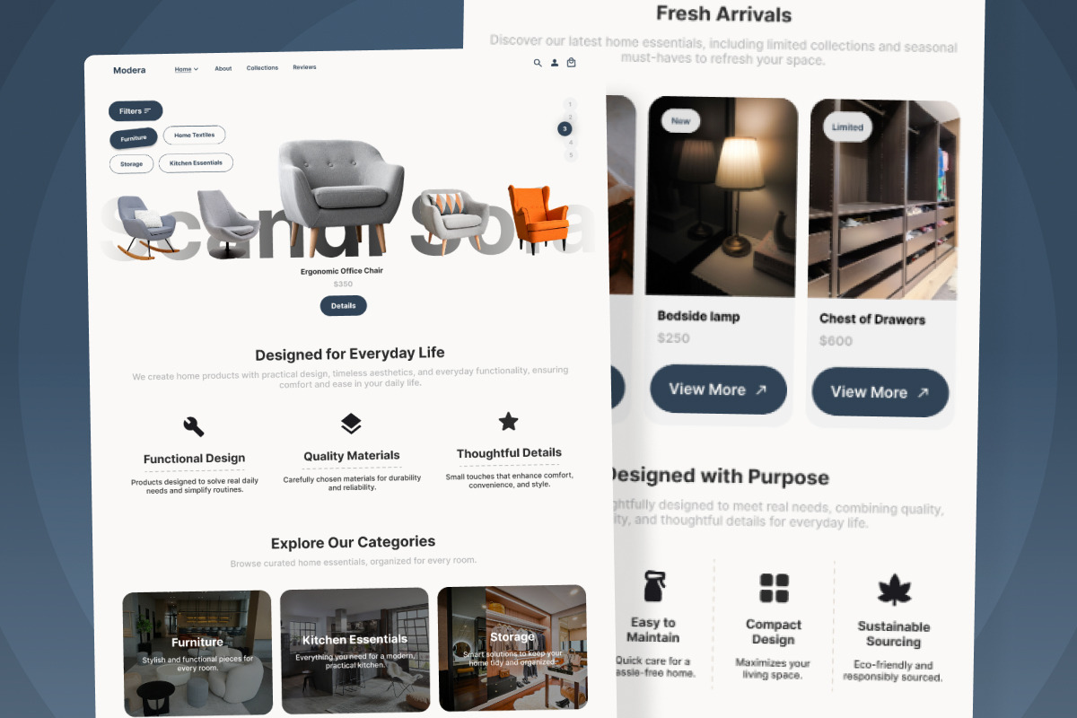 Modera Essentials Product Catalog, a Landing Page Template by twinstd (Photo 4 of 5)