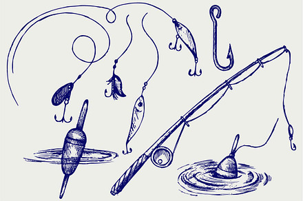 Fishing sports, an Object Illustration by LineworkStock