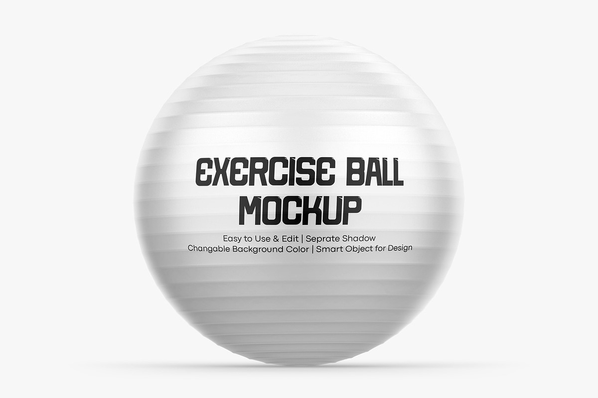 Exercise Ball Mockup, an Advertising Mockup by Dev.Rawat21 (Photo 3 of 3)