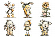 Funny Pink Easter Clipart, an Illustration by Daily.Designs (Thumbnail 5 of 6)