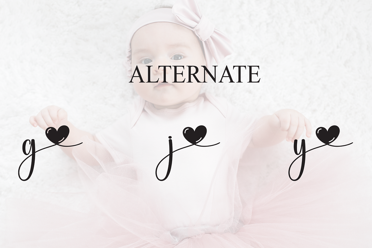 Baby Lady | Script Font, a Handwritten Font by Scratchones (Photo 8 of 9)