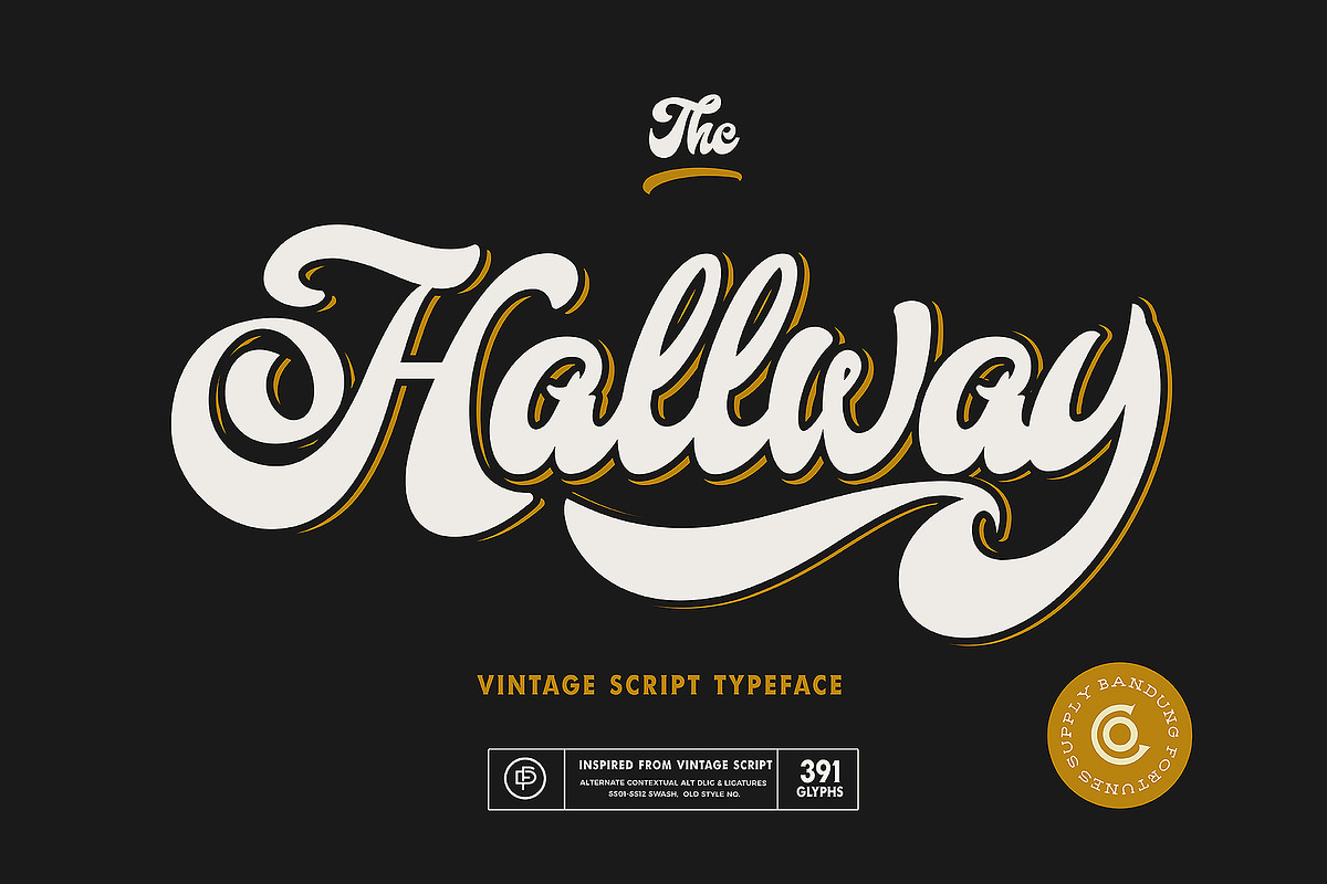 Hallway Typeface., a Sans Serif Font by Fortunes Co (Photo 15 of 15)