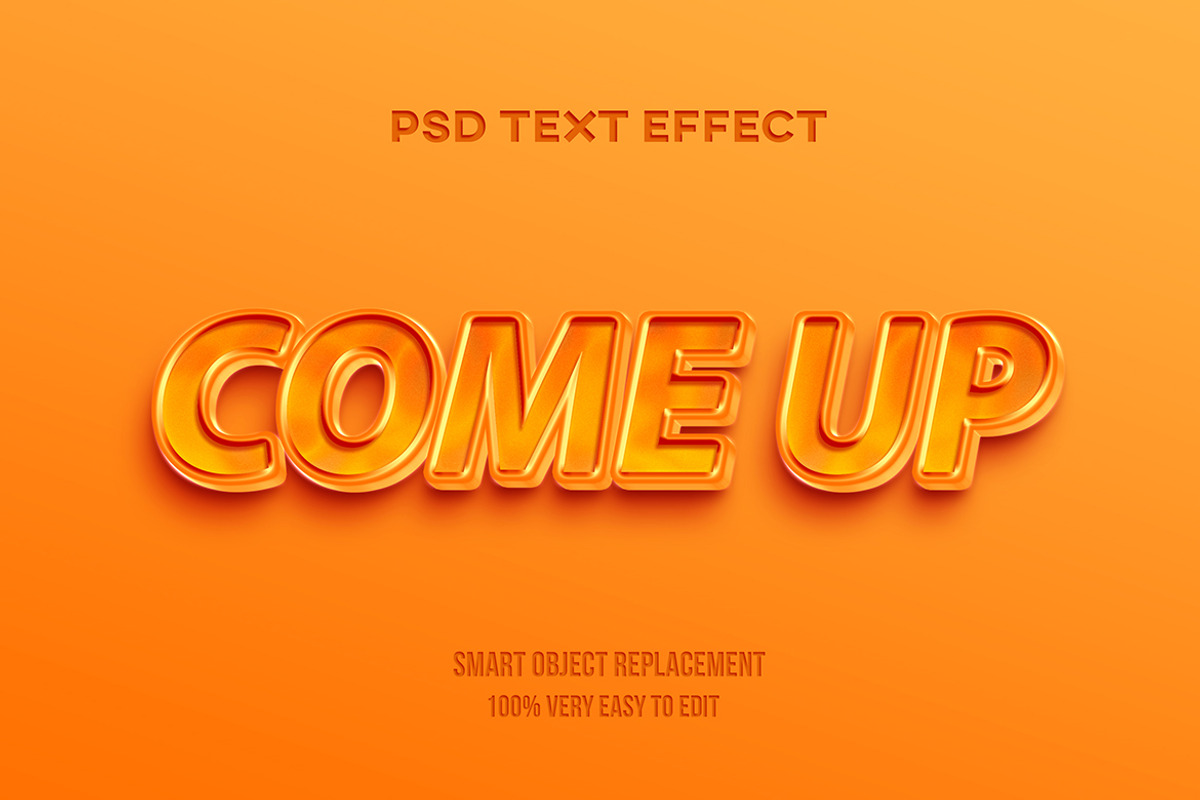 Honey Glossy 3d Text Effect Psd, a Layer Style Add-On by WudelMbois Studio