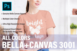 Bella Canvas 3001 T-shirt Mockup