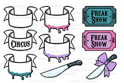Spooky and cute CIRCUS, PNG clipart, an Illustration by Sonch' s Curiosities (Thumbnail 2 of 3)