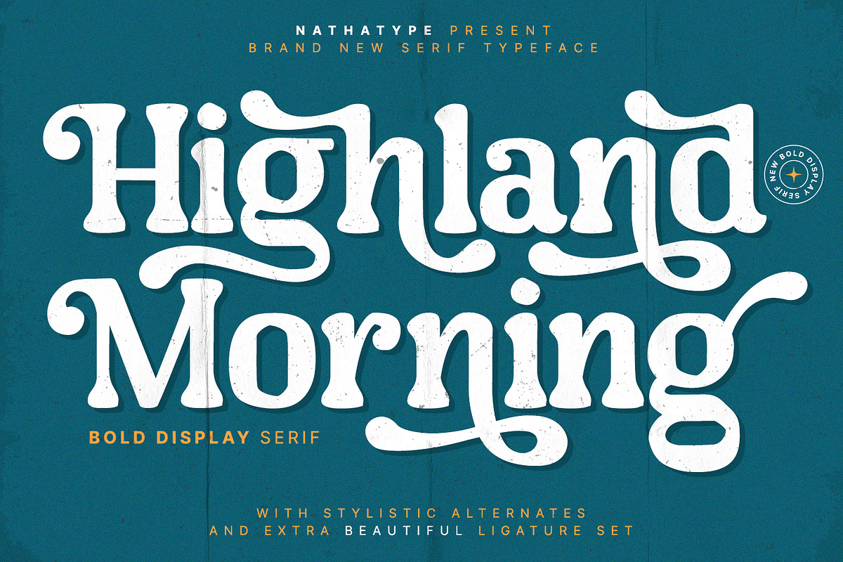 Highland Morning, a Script Font by Nathatype (Photo 1 of 11)