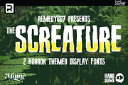 Screature, a Sans Serif Font by Remedy667 (Thumbnail 1 of 4)