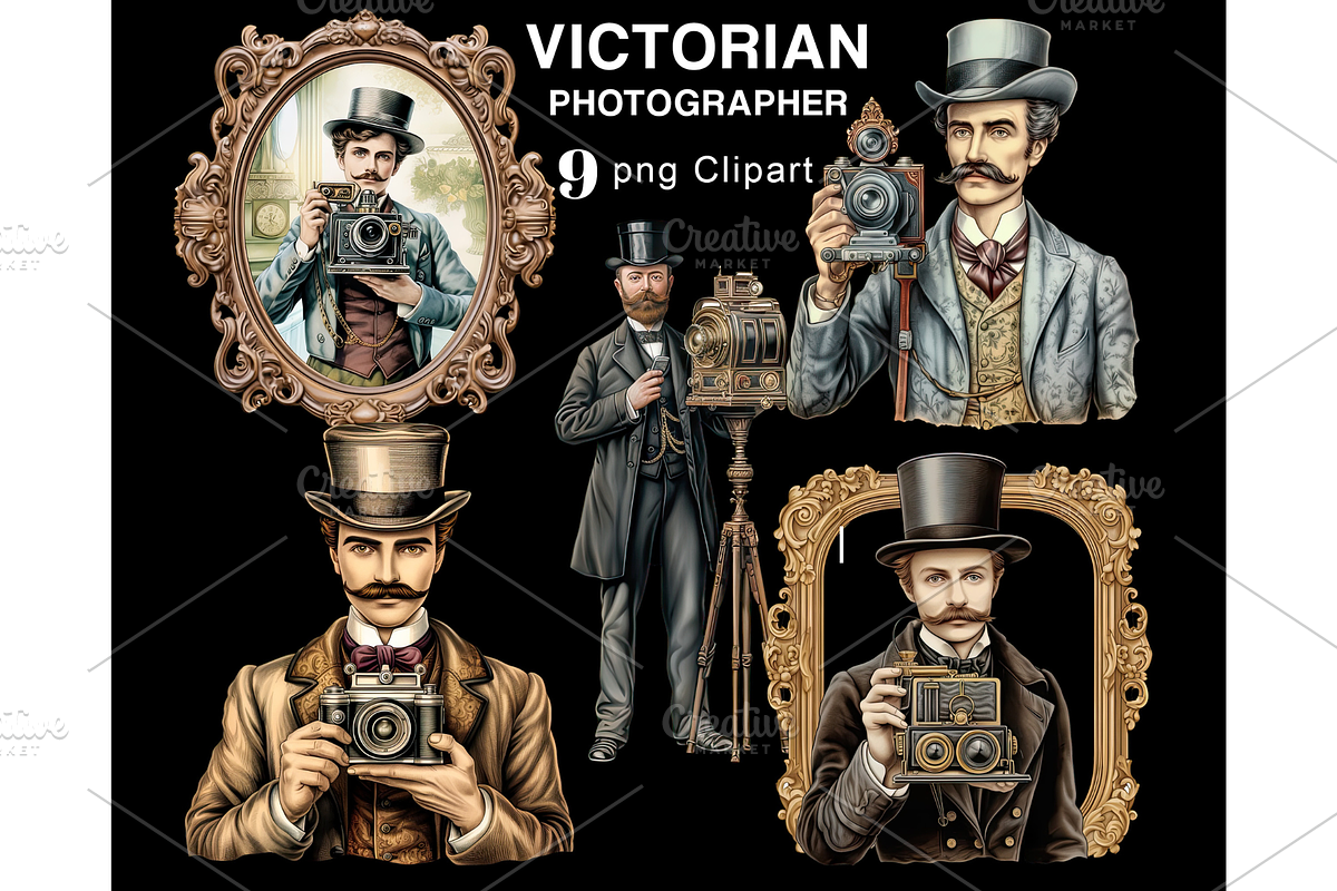 Victorian Photographer PNG Clipart, an Illustration by Memories By Lea (Photo 3 of 9)