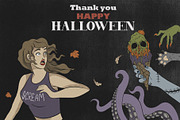 Vintage Halloween. Hand draw graphic, an Object Graphic by ma_i_vi (Thumbnail 12 of 12)