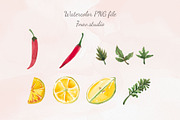 Sea Food watercolor, an Illustration by 7nov.studio (Thumbnail 5 of 7)