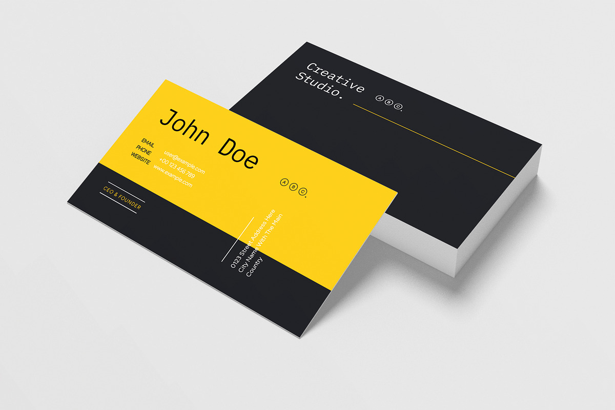 Business Card Template, a Business Card Template by MightyDesign (Photo 2 of 6)