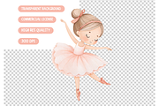 Blush Pink Watercolor Ballerinas PNG, an Illustration by TatiMockup (Thumbnail 4 of 4)