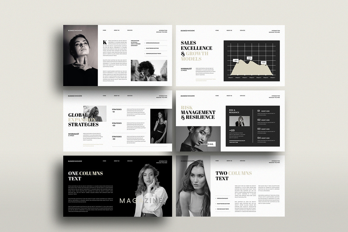 Business Magazine Canva Template, a Presentation Template by TemplateFolio-Shop (Photo 8 of 13)